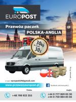 EUROPOST – PRZEWOZY POLSKA – UK – POLSKA